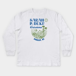 Sarah P. Duke Gardens 70s Retro Sightseeing Kids Long Sleeve T-Shirt